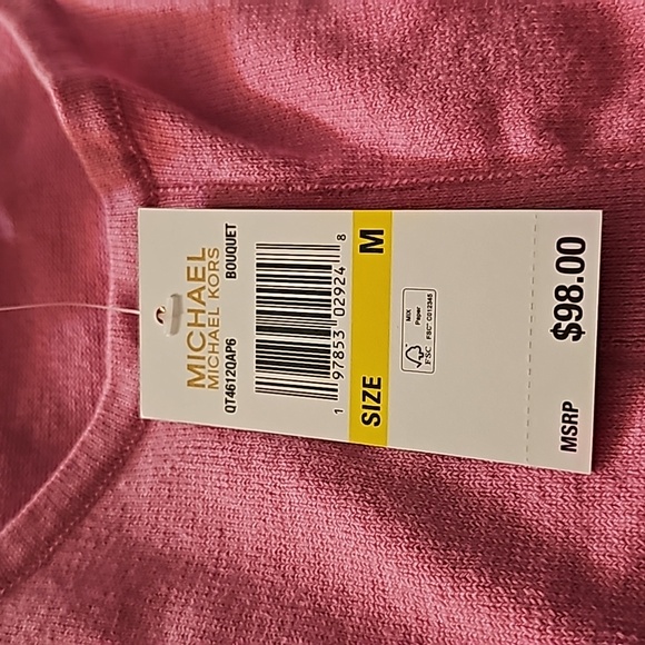 Michael Kors NWT Pink Top - Picture 3 of 7